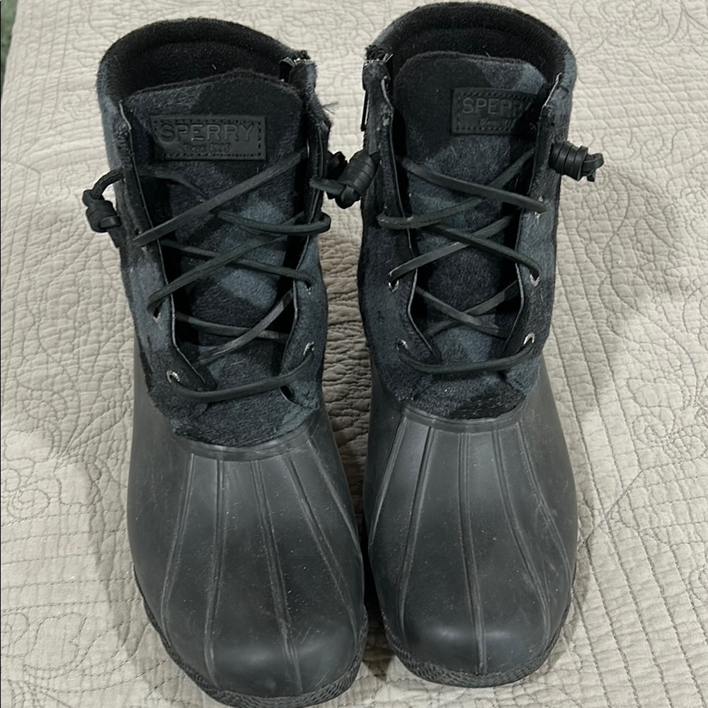 Sperry All-Black Waterproof Boots